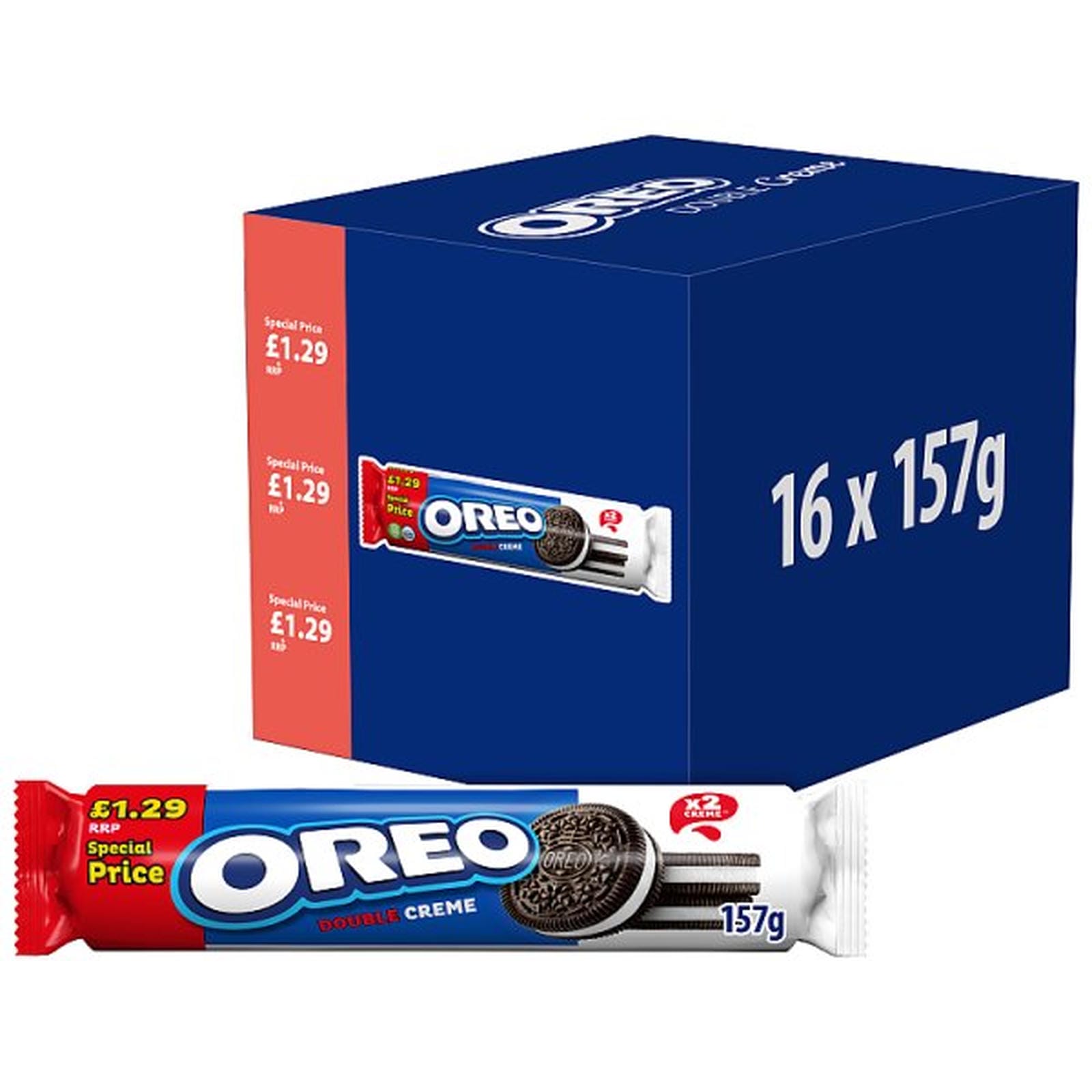OREO Double Creme Vanilla Sandwich Biscuits £1.29 PMP 157g