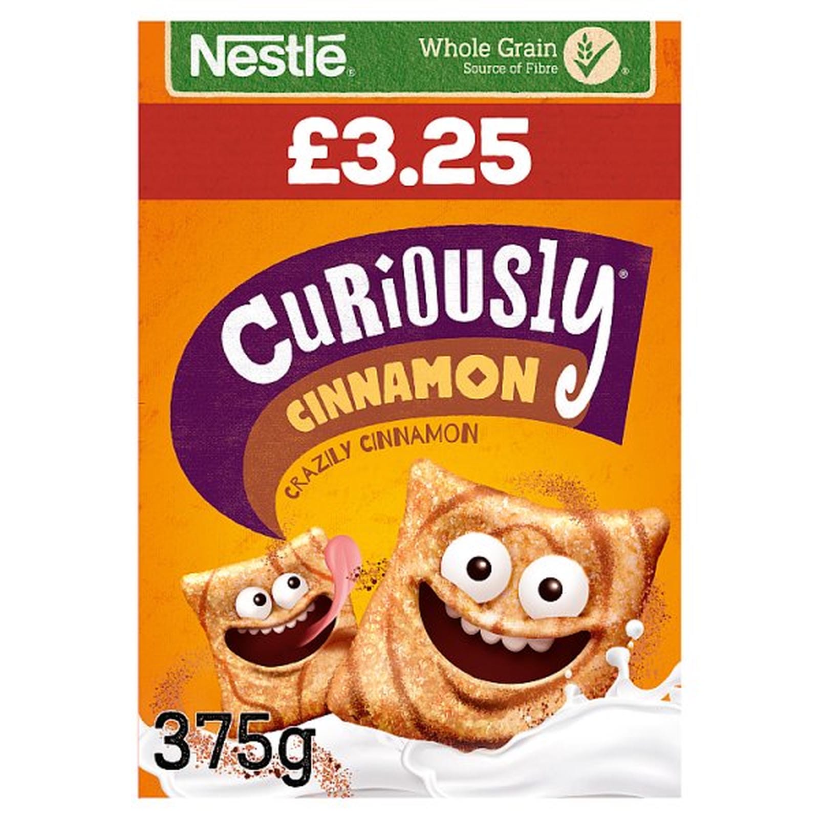 Nestlé Curiously Cinnamon Breakfast Cereal 375g