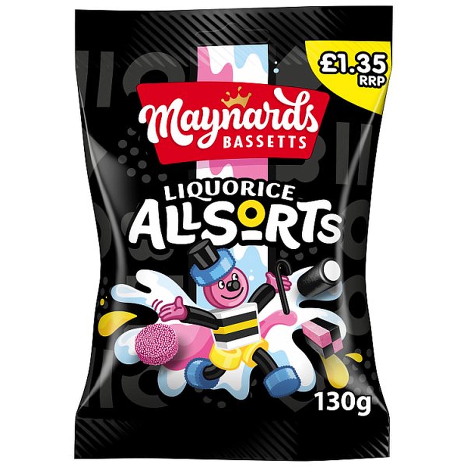 Maynards Bassetts Liquorice Allsorts Sweets Sharing Bag £1.35 PMP 130g