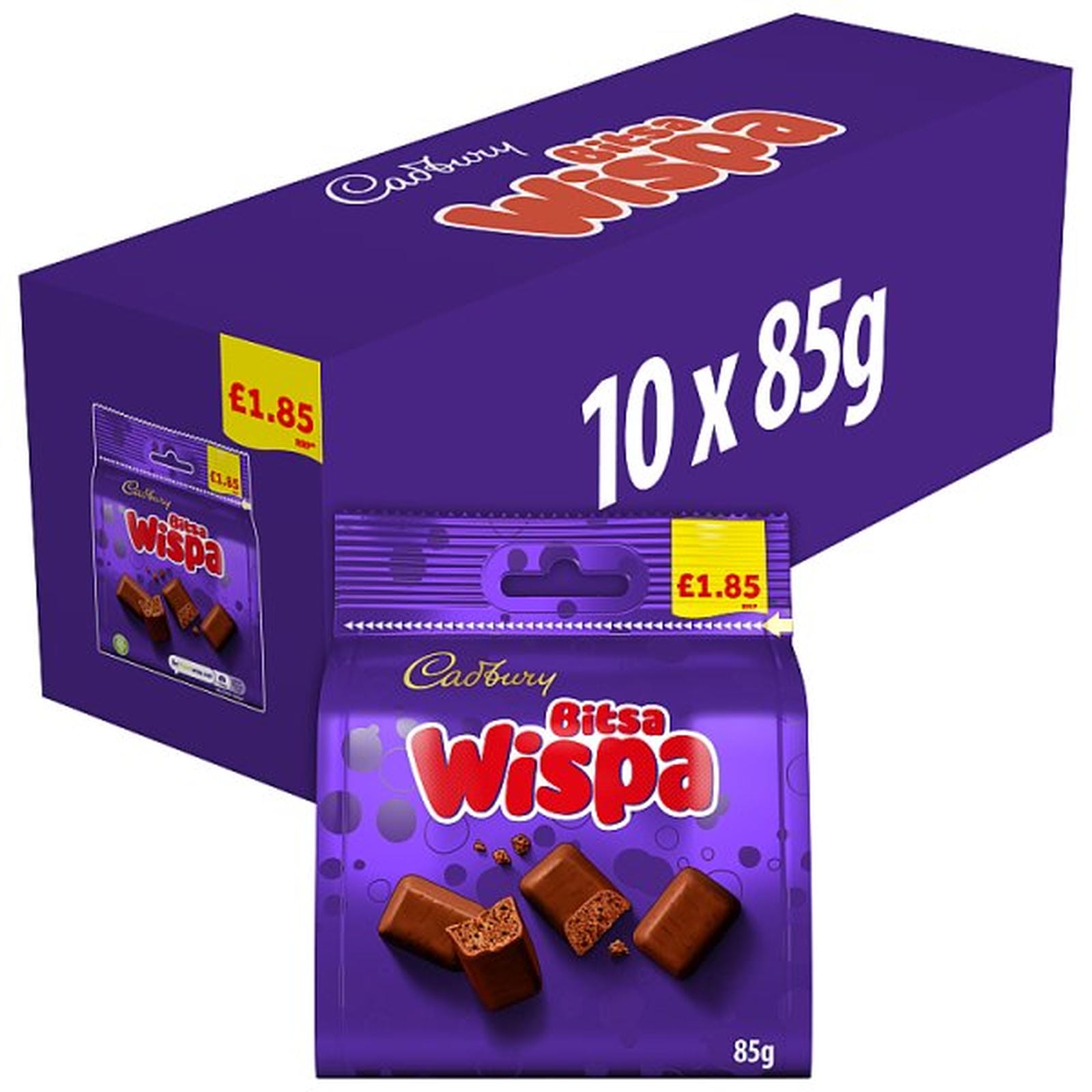 Cadbury Bitsa Wispa Chocolate Bag £1.85 PMP 85 g