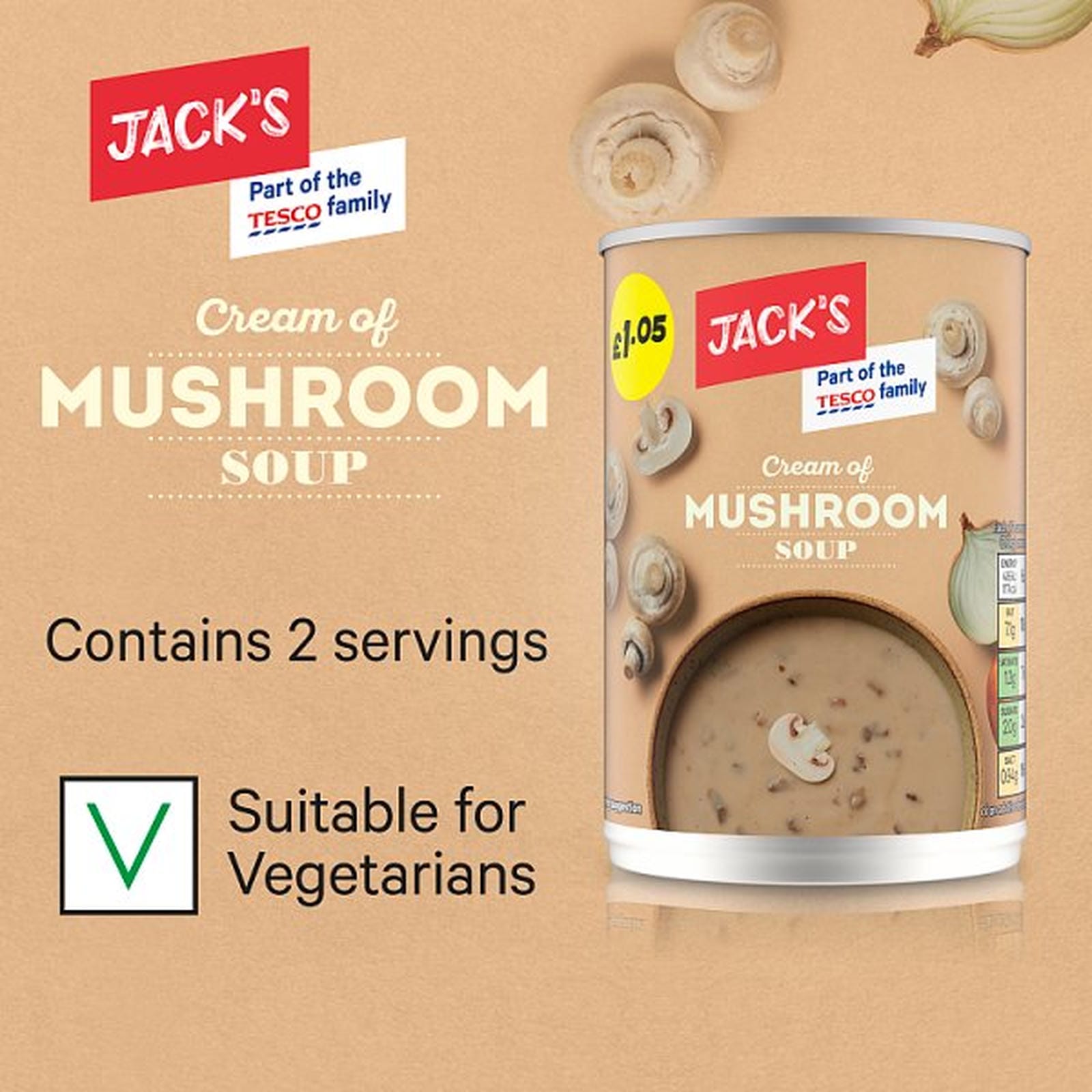 Jack's Cream of Mushroom Soup 400g