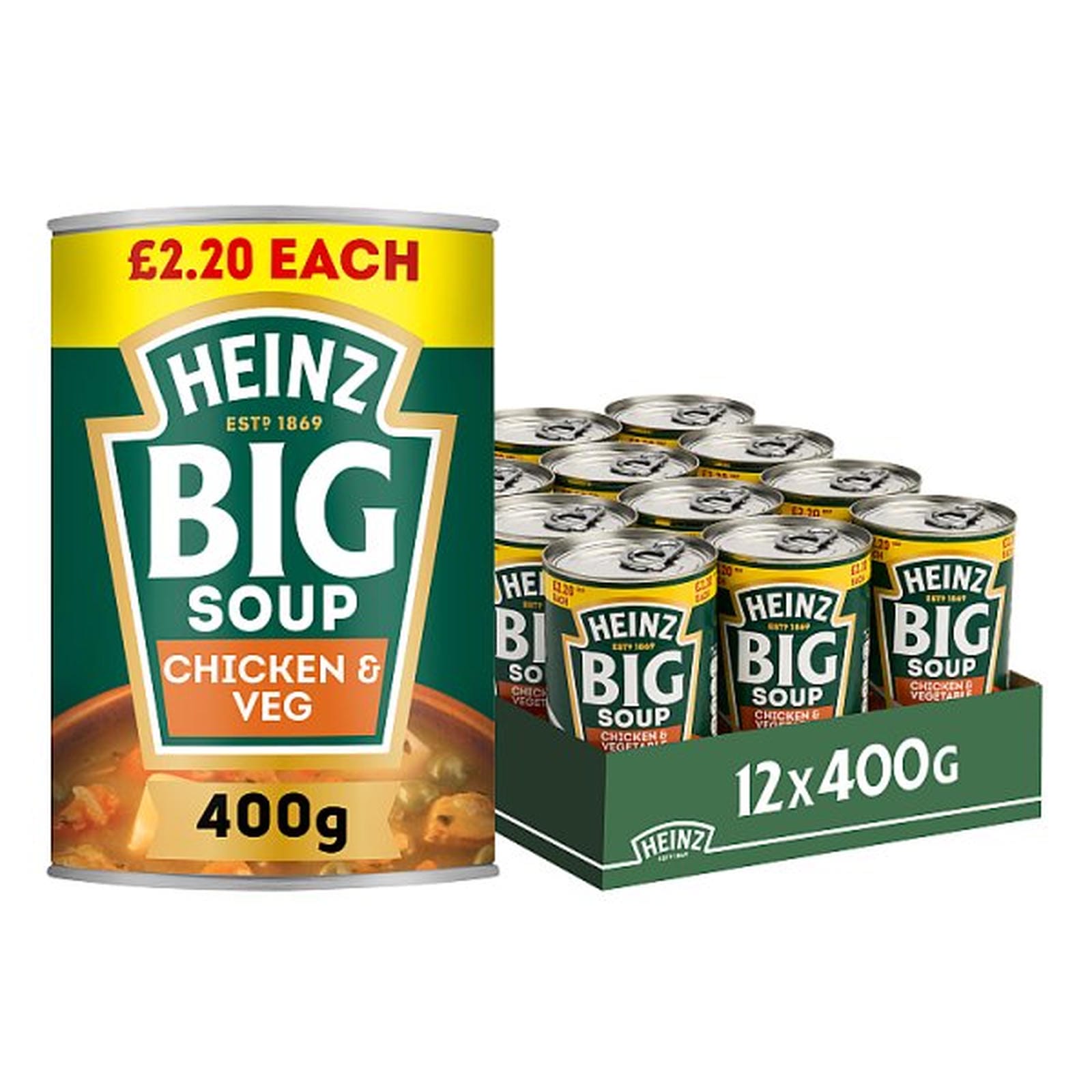 Heinz Big Soup Chicken & Vegetable PMP 400g