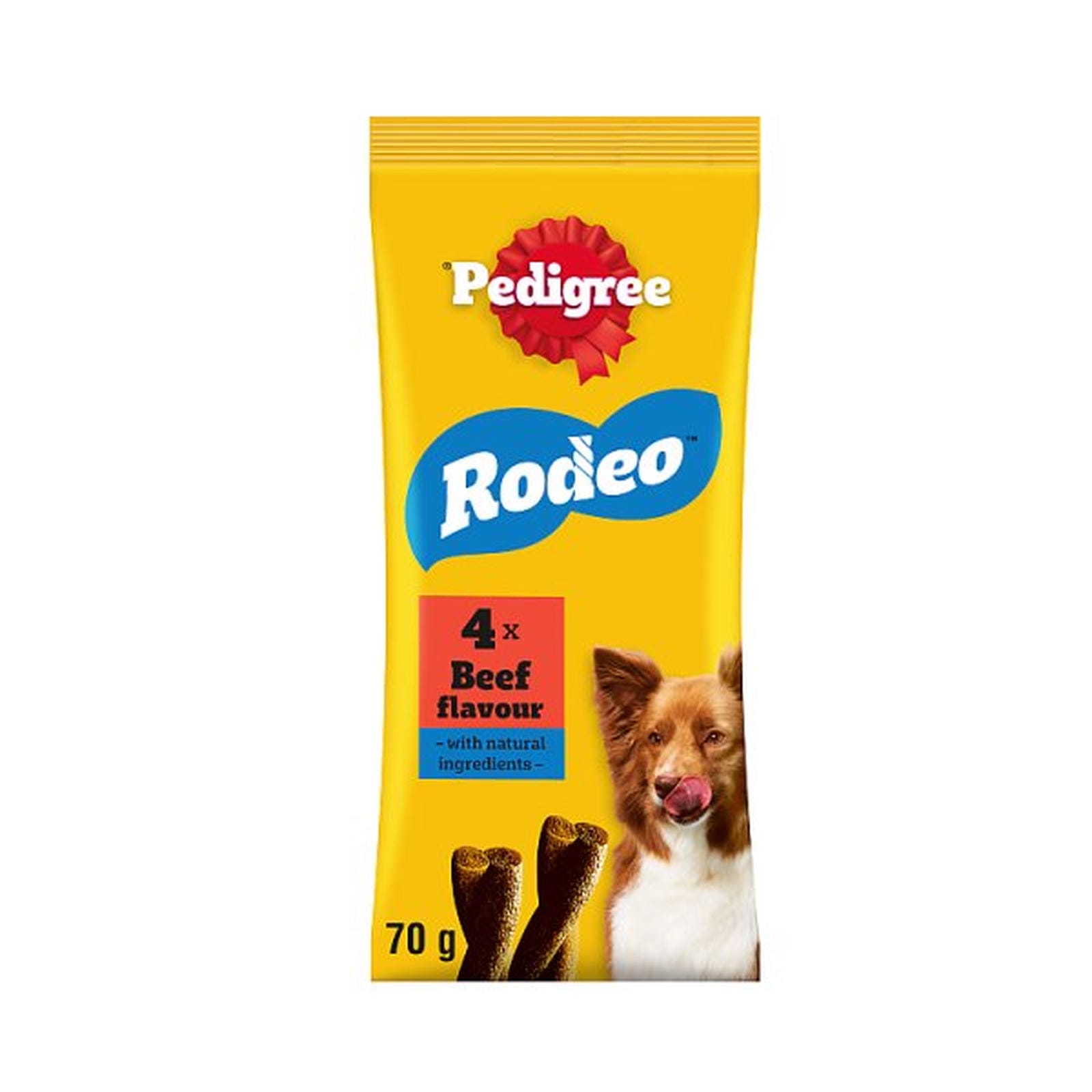 PEDIGREE RODEO Beef Dog Treats 4 Sticks