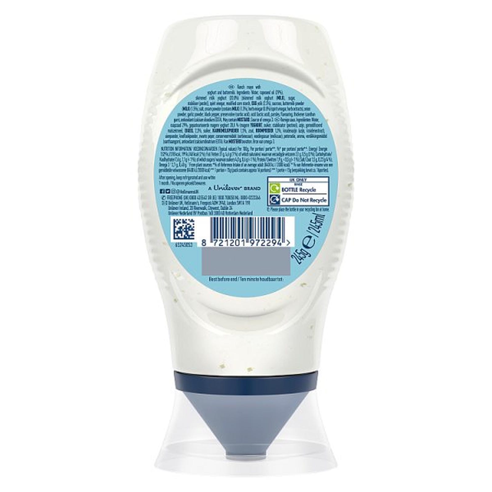 Hellmann's Sauce Creamy Ranch 8x 245 g