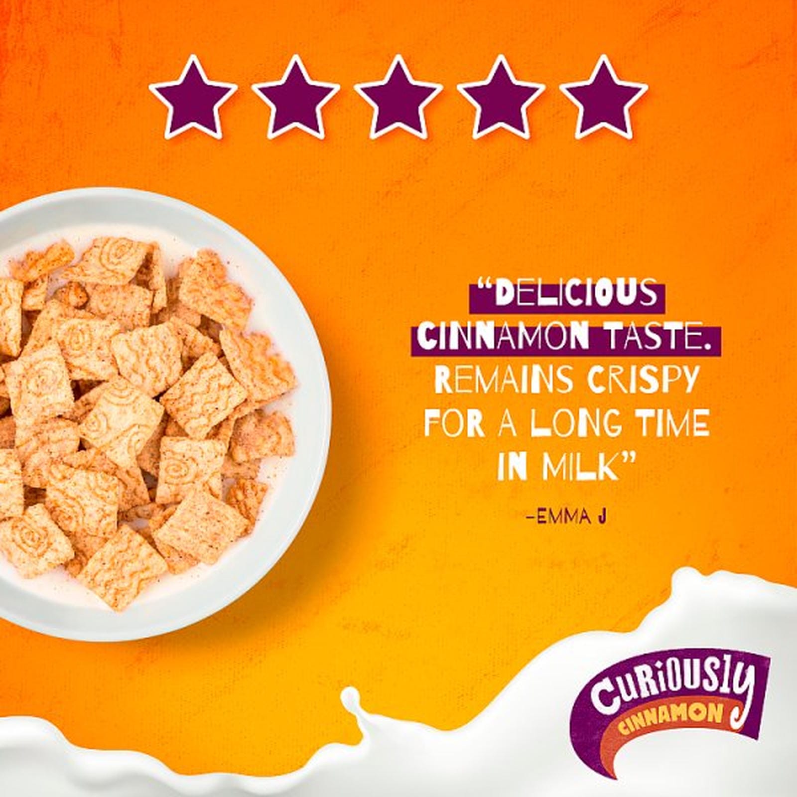 Nestlé Curiously Cinnamon Breakfast Cereal 375g