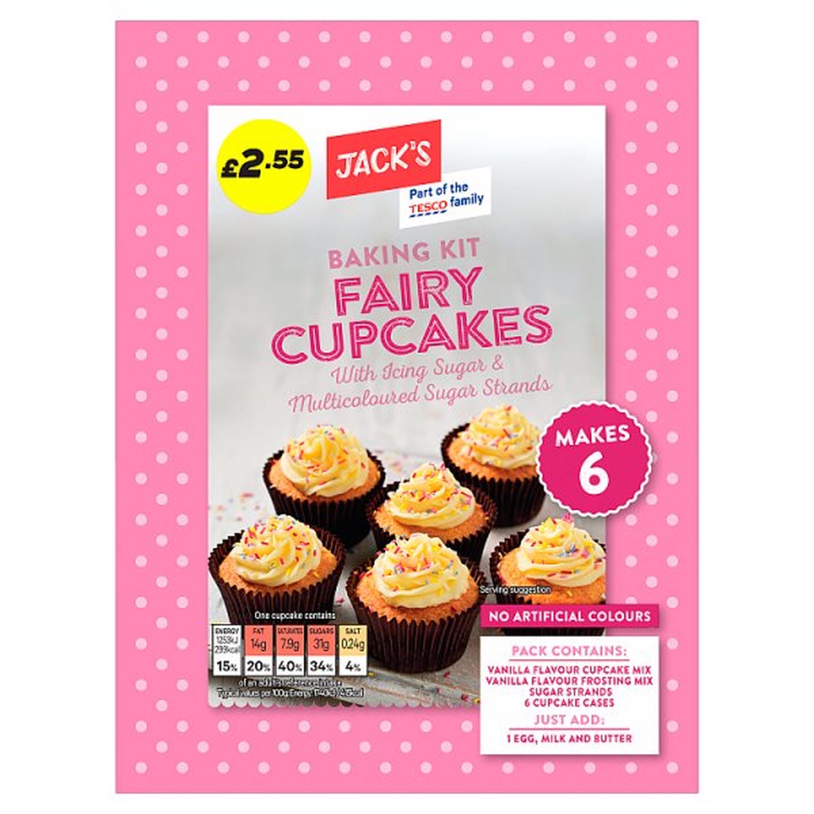 Jack's Baking Kit Fairy Cupcakes 290g