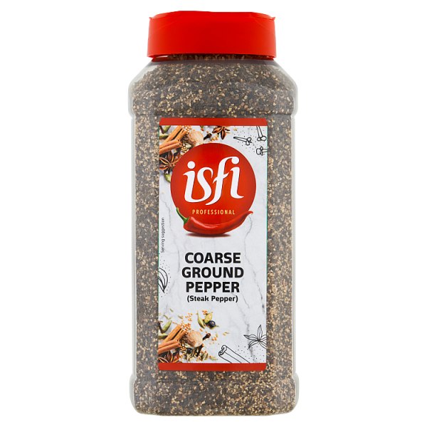 IsfiCoarseGrd Coarse Ground Pepper 1 X 500g Pack For Retail Kitchens Foodservice