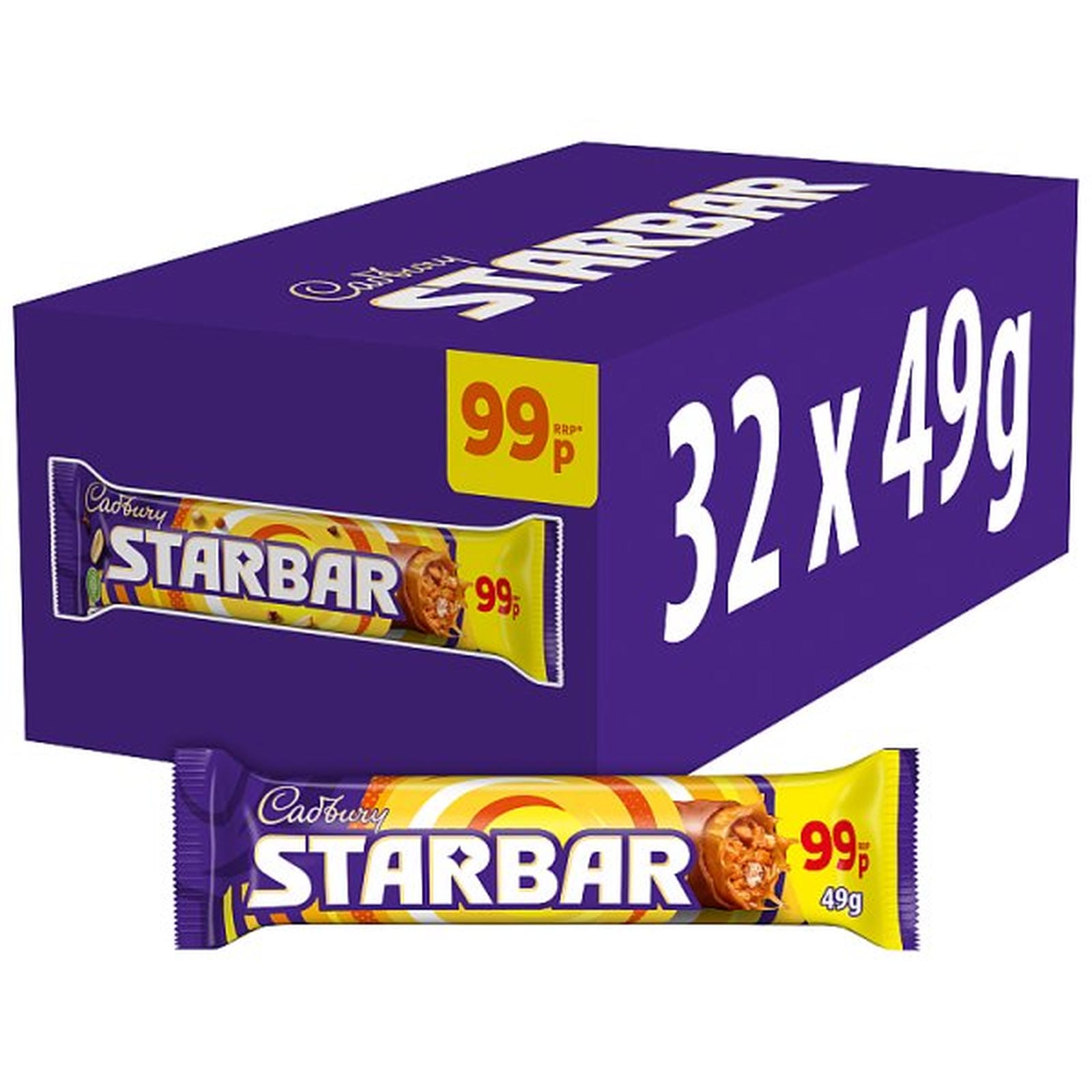Cadbury Starbar 99P PMP Chocolate Bar 49 g