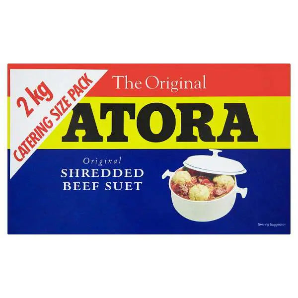 Atora Beef Shredded Suet Original 2 Kg Multi Pack 6 X 2 Kg For Pastry And Dumplings