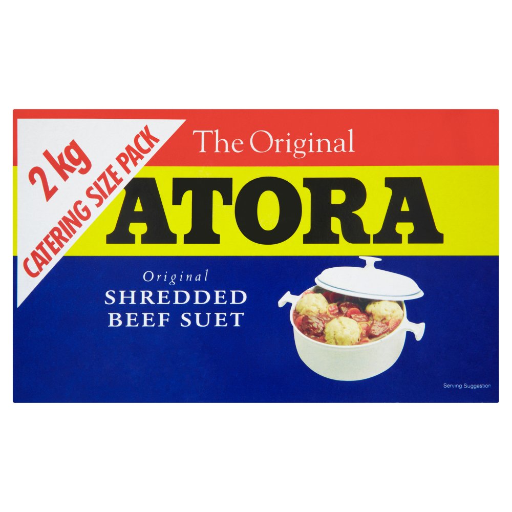 Atora Original Beef Shredded Suet 2kg 1 x 2kg For Retailers Kitchens And Foodservice