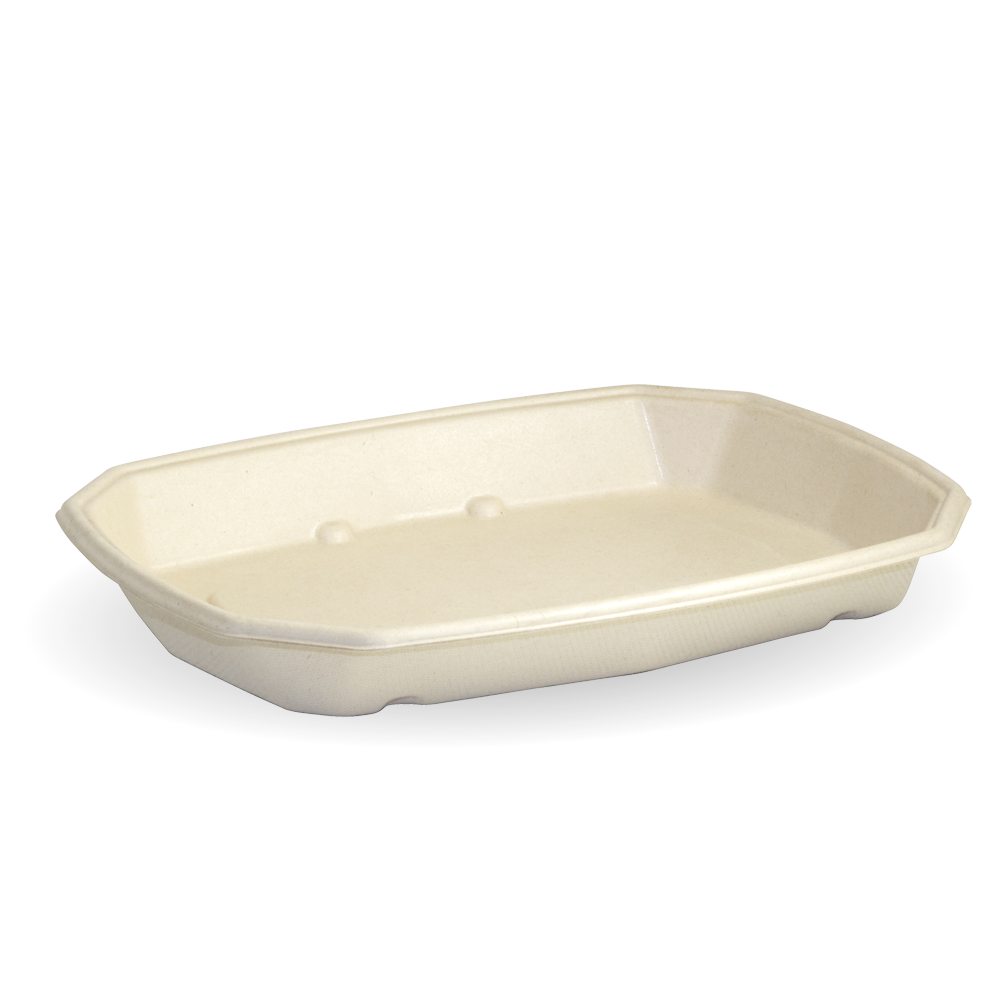 BioPak 600ml Takeaway Trays & Lids Octagon 25pcs – 8 x 25pk