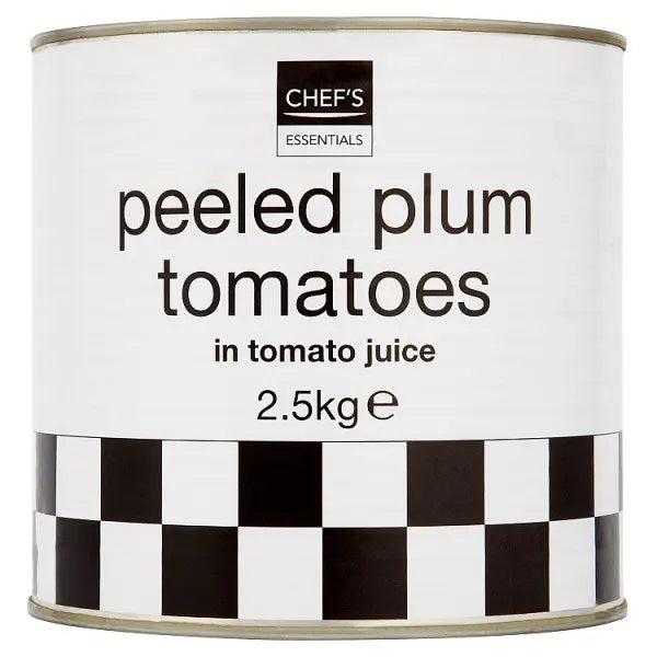 Chef's Essentials Peeled Plum Tomatoes In Tomato Juice 2.5kg Foodservice Pack 1 x 2.5kg