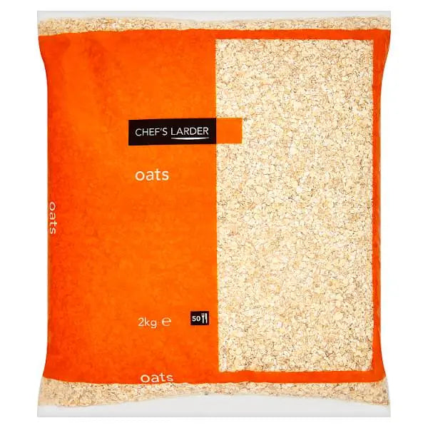 Chef's Larder Oats 2kg 4 X 2kg Multi Pack For Retail Kitchen And Catering Use Bulk