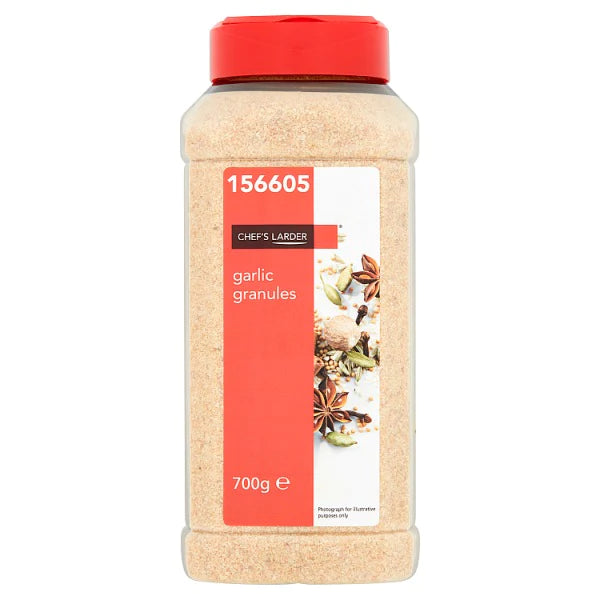Chef's Larder Garlic Granules 700g Multi Pack Case Of 6 X 700g Foodservice Bulk UK