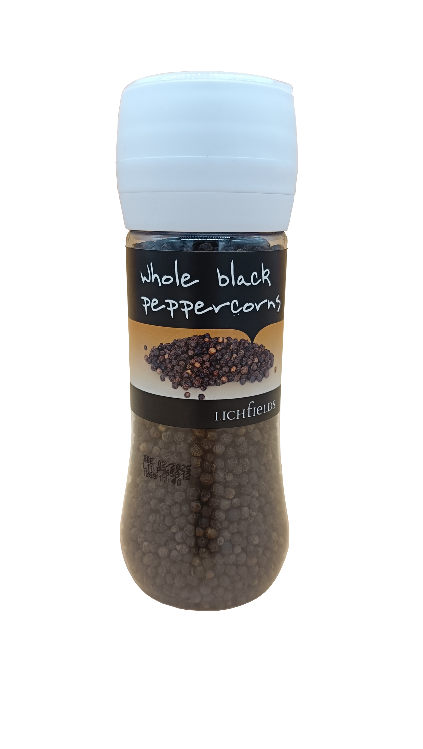 Lichfields Whole Black Peppercorns 200g – 1 x 200g