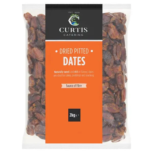 Curtis Catering Dried Pitted Dates Bulk Foodservice 2kg Pack 6 x 2kg Wholesale Case