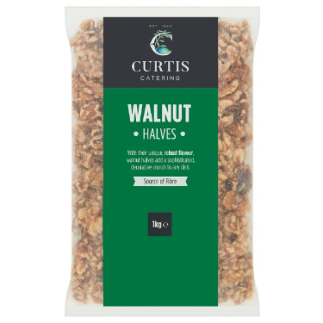Curtis Catering Walnut Halves Bulk Multi Pack For Foodservice Kitchens Ready To Use 1kg 6 x 1kg