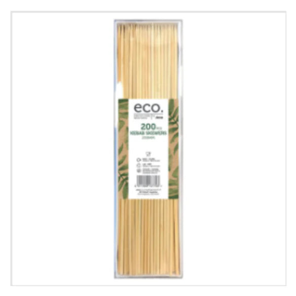 Eco by Jena 200 Kebab Skewers 250mm – 1 x 200pk