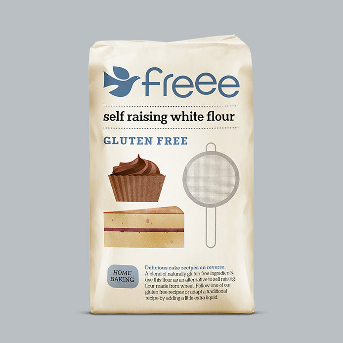FREEE Flour Gluten Free Self Raising White 1kg Pack For Baking And Cooking Suitable For Cakes And Pastries