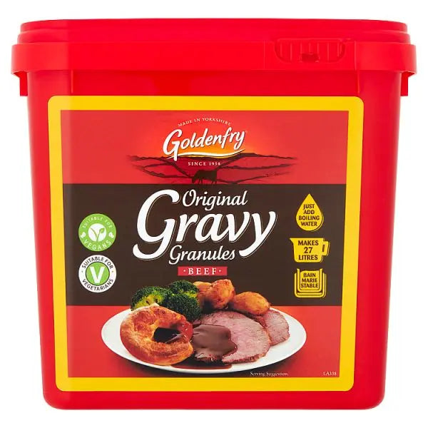 Goldenfry Gravy Granules Beef Original 2kg Case Of 4 x 2kg Foodservice Multi Pack