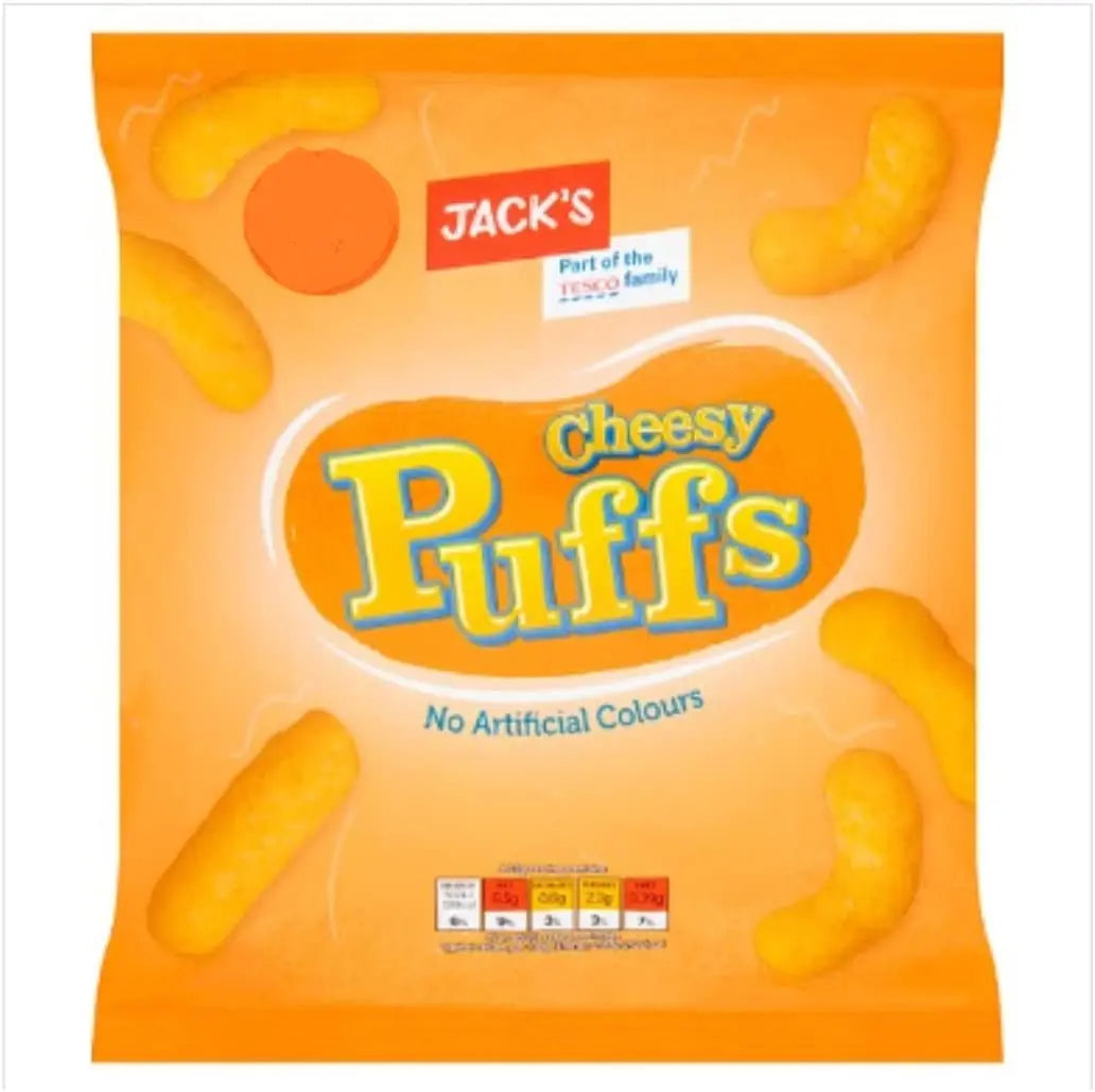 Jack's Cheesy Puffs 60g – 18 x 60g
