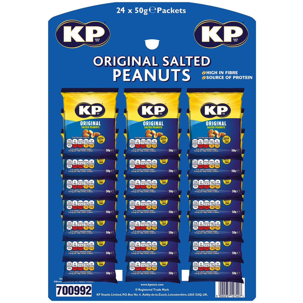 KP Original Salted Peanuts 50g (Pubcard) – 21 x 50g