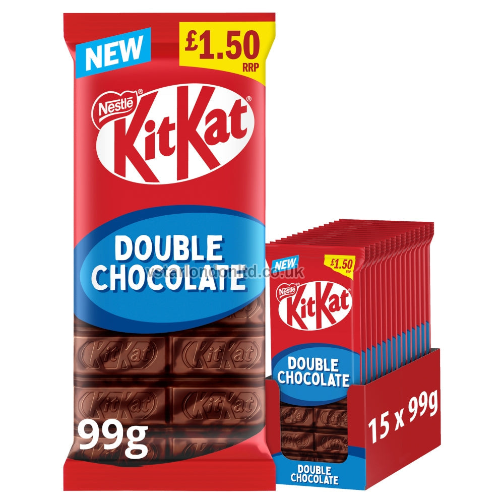 KitKat Double Chocolate Sharing Bar 99g PMP £1.50 – 15 x 99g