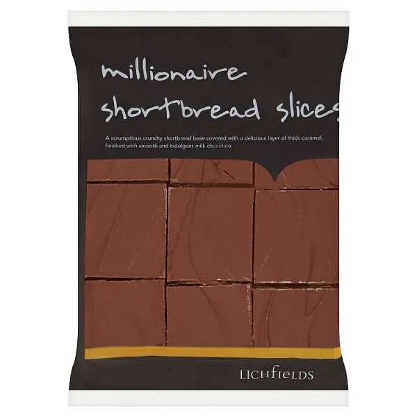 Lichfields Millionaire Shortbread Slices 540g – 1 x 9x65g
