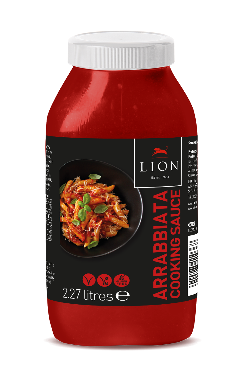 Lion Arrabbiata Cooking Sauce 2.27 Litres – 2 x 2.27ltr