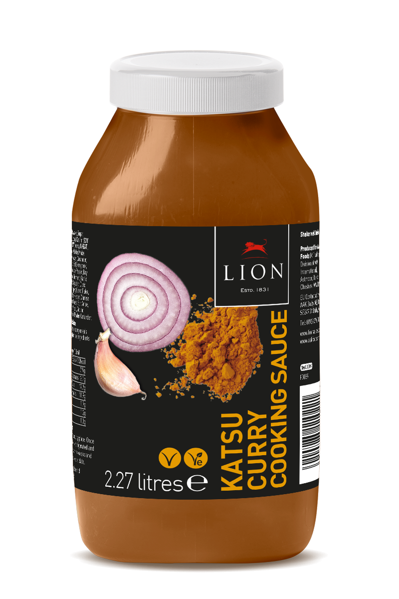 Lion Katsu Curry Cooking Sauce 2.27 Litre 2 x 2.27 Litre Foodservice Pack Catering Size