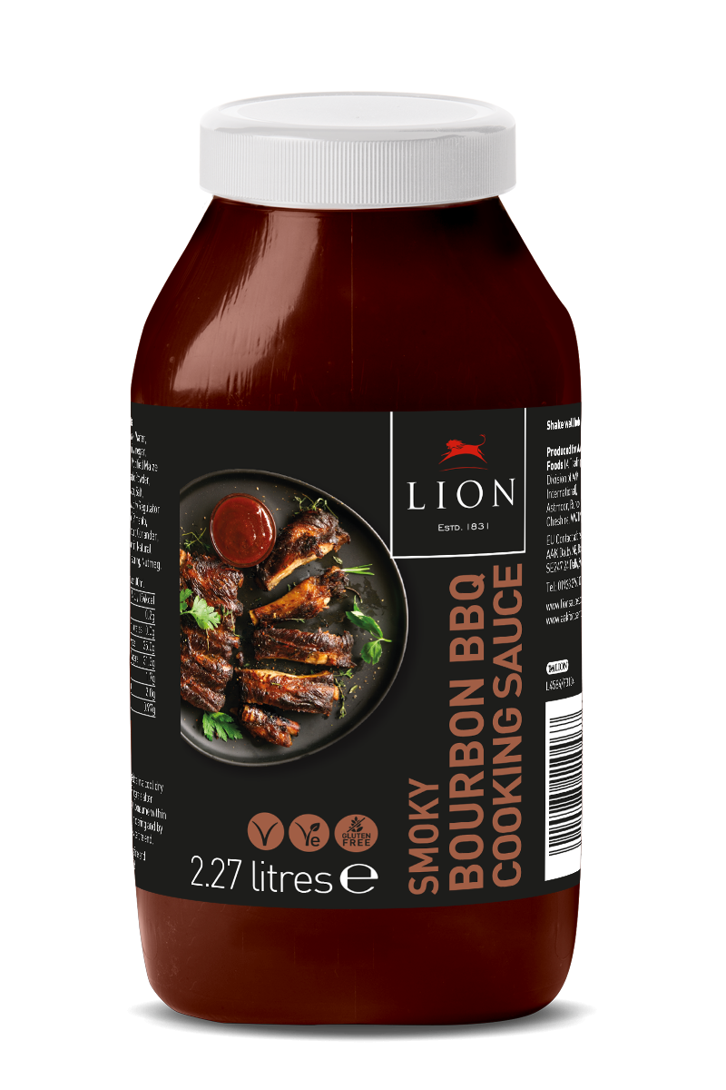 Lion Smoky Bourbon BBQ Cooking Sauce 2.27 Litres – 2 x 2.27ltr