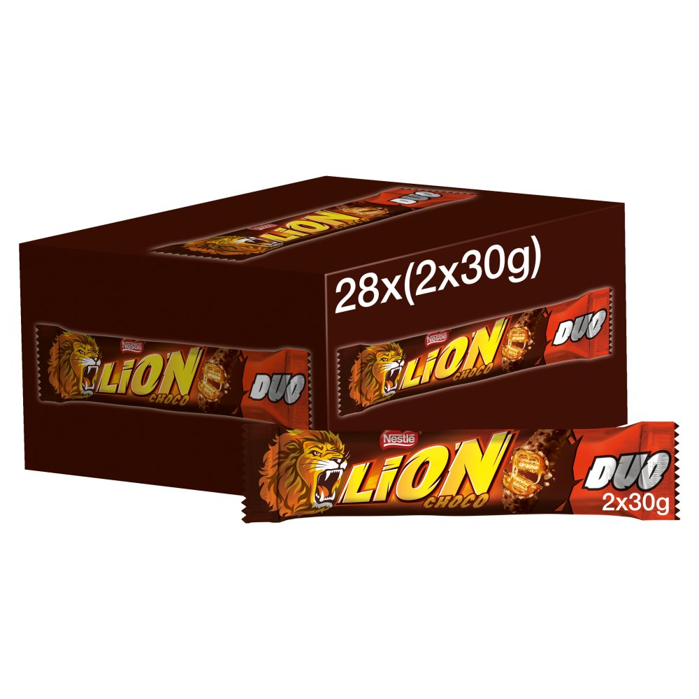 Lion Milk Chocolate Duo Bar 60g – 28 x 60g