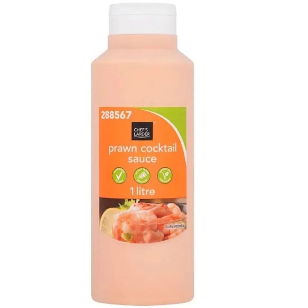 Chef's Larder Prawn Cocktail Sauce Quality Grocery Item For Salads And Seafood Platters 1 Litre 1 x 1 Litre