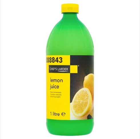 Chef's Larder Lemon Juice Foodservice 1 Litre Multi Pack 6 x 1 Litre Ideal For Kitchens And Catering
