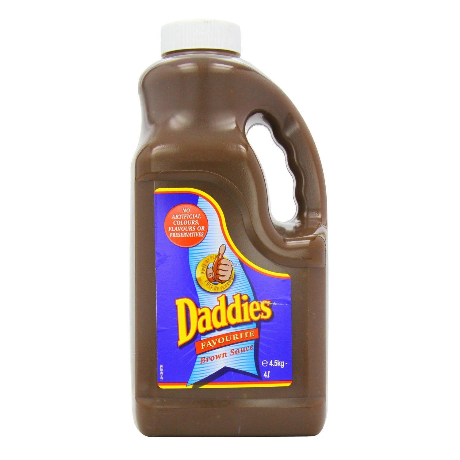 Daddies Brown Sauce 4L 4.5kg Foodservice Size 1 Pack For Retail Kitchens And Catering
