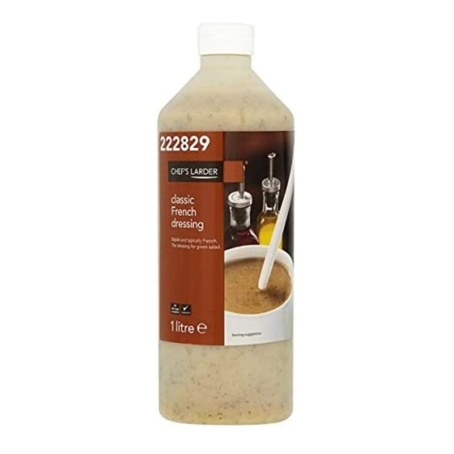 Chef's Larder French Dressing Classic 1 Litre 6 x 1 Litre Bulk Pack For Salads And Dishes