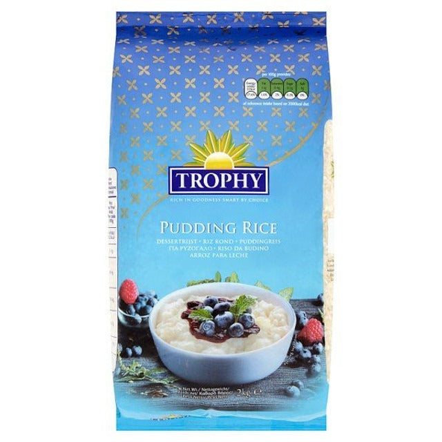 Trophy Pudding Rice Multi Pack 2kg Case Of 6 x 2kg Foodservice Bulk Pack For Kitchens