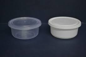 CaterPro 100 Sets Plastic PP Food Containers with Lids 1000ml – 1 x 100s
