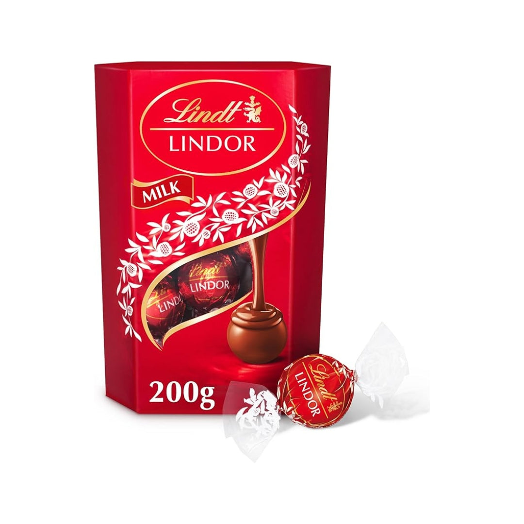 Lindt Lindor Milk Chocolate Truffles Box 200g – 8 x 200g