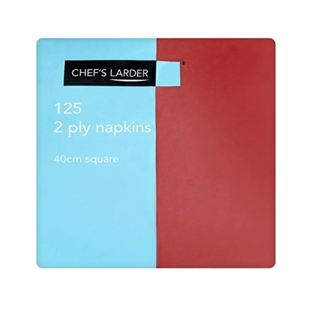 Chef’s Larder 125 2 Ply Napkins 40cm Square – 1 x 125s
