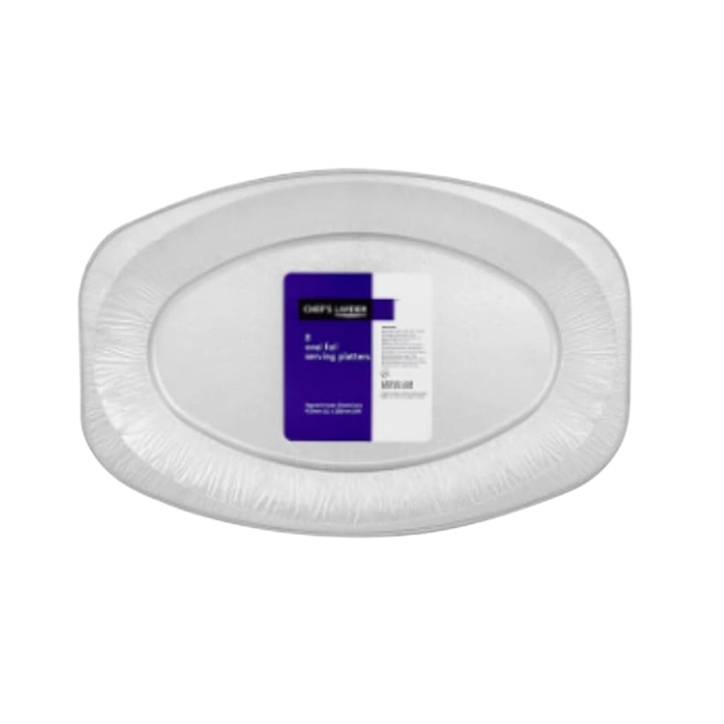 Chef's Larder 8 Oval Foil Serving Platters 425mm – 11 x 8pk