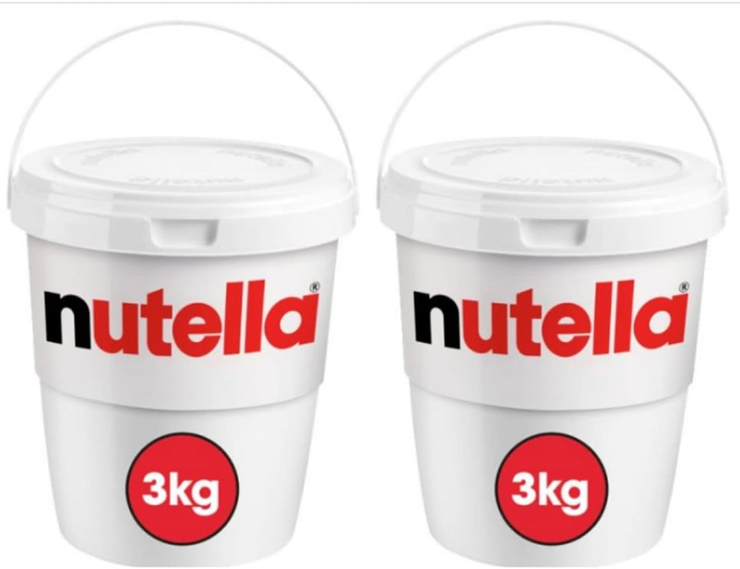 Nutella Hazelnut and Chocolate Spread 3kg Tub – 2 x 3kg