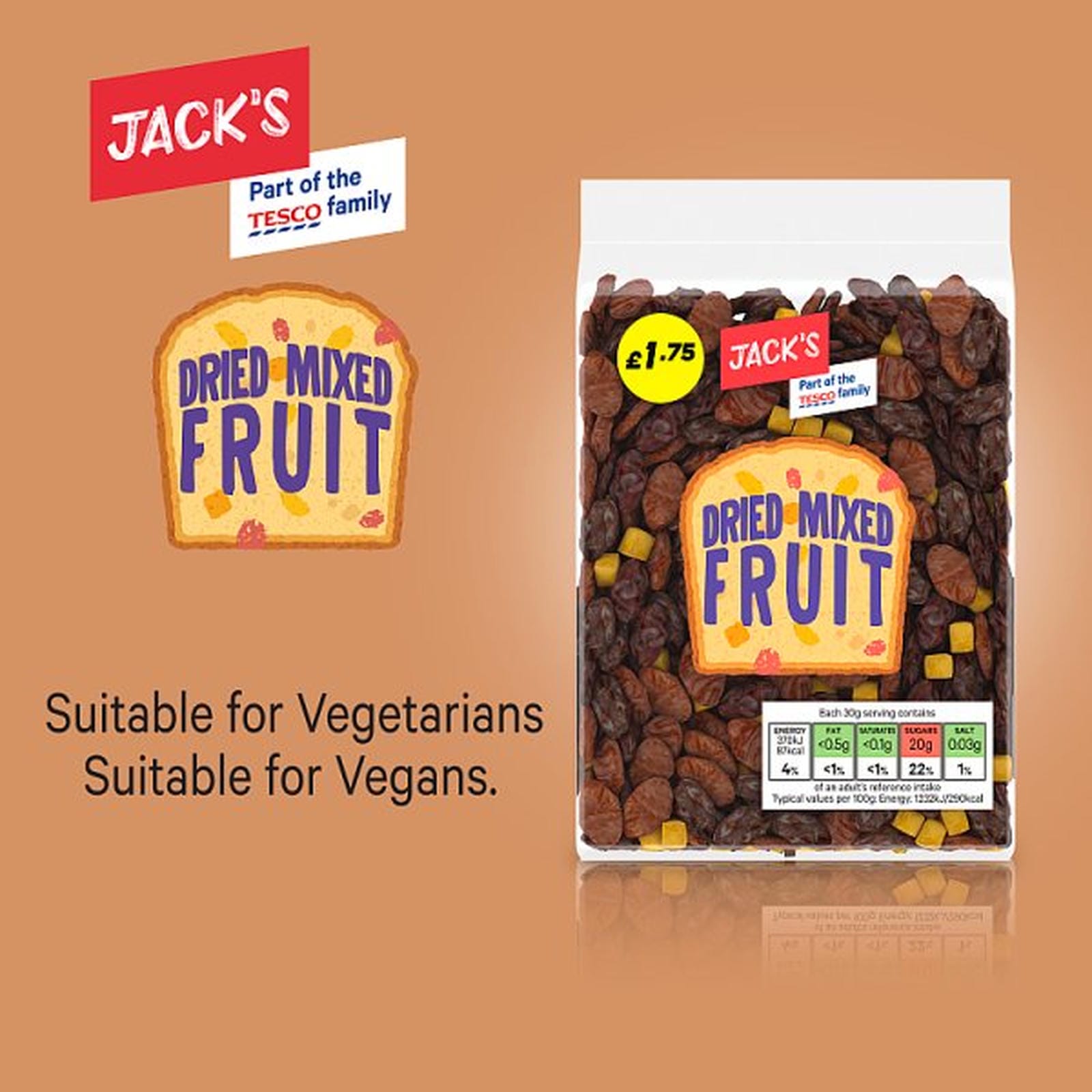 Jack's Dried Mixed Fruit 375g