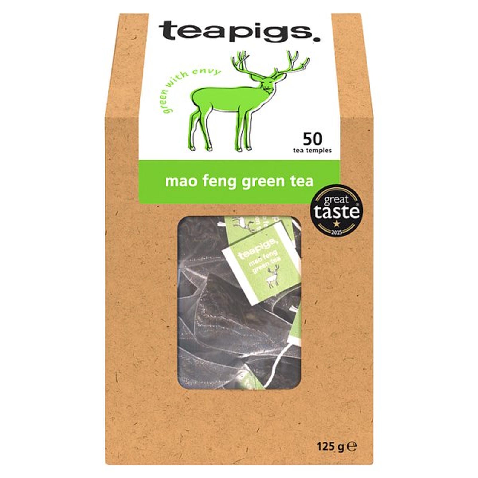 Teapigs Mao Feng Green Tea Temples 50 x 2.5g (125g)