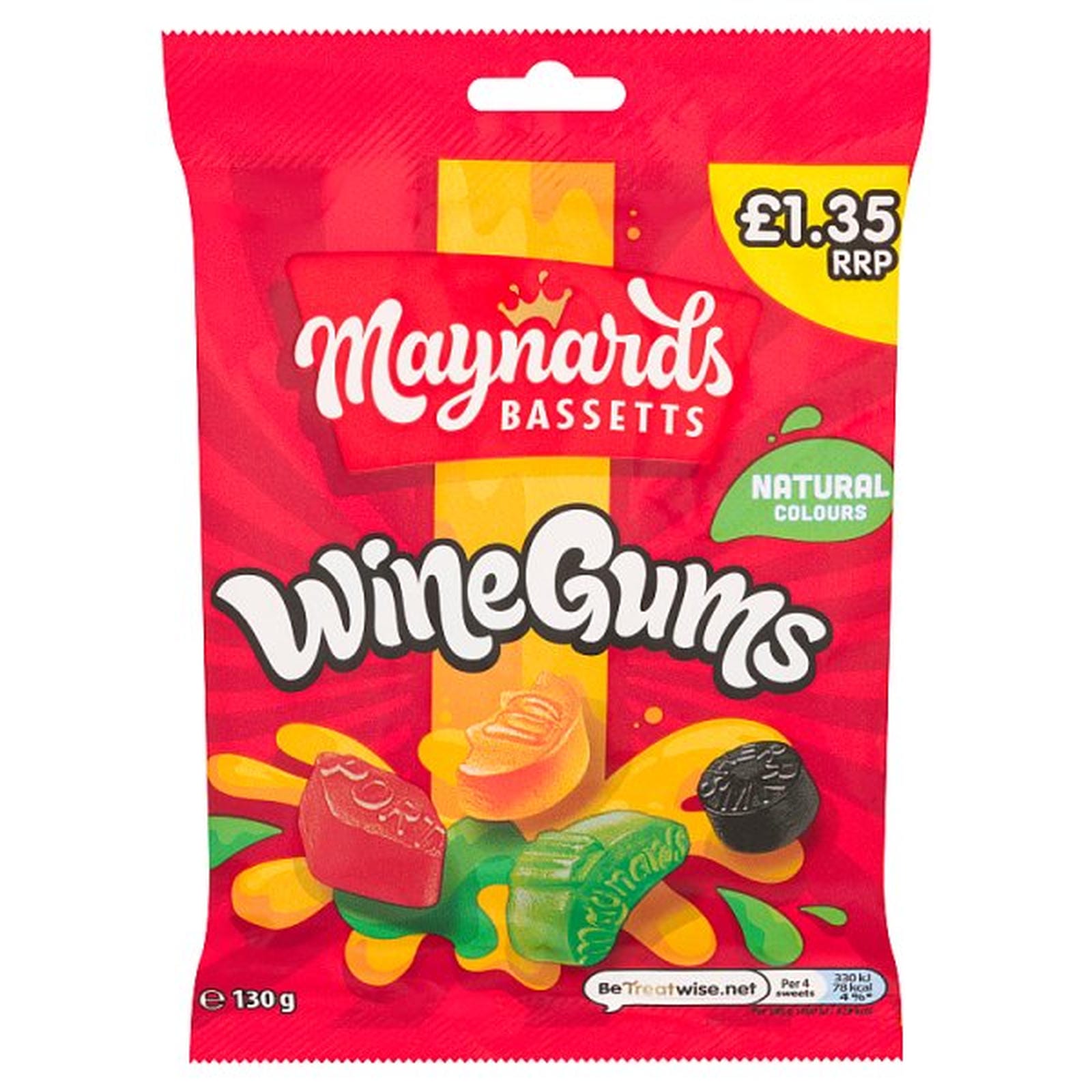 Maynards Bassetts Wine Gums Sweets Sharing Bag £1.35 PMP 130g