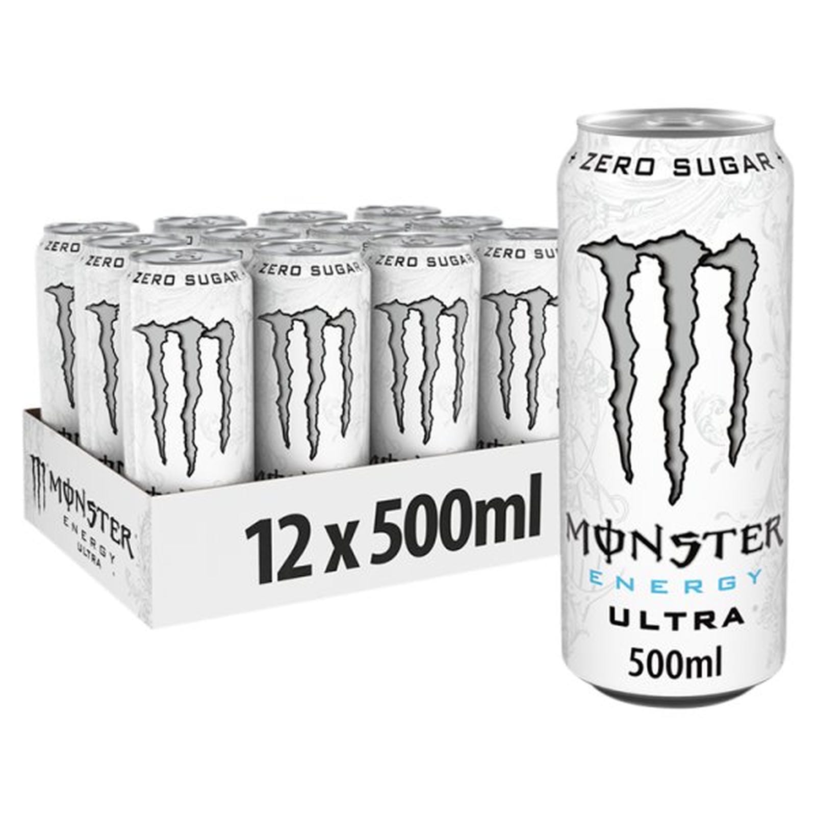 Monster Energy Drink Ultra Zero Sugar 12 x 500ml