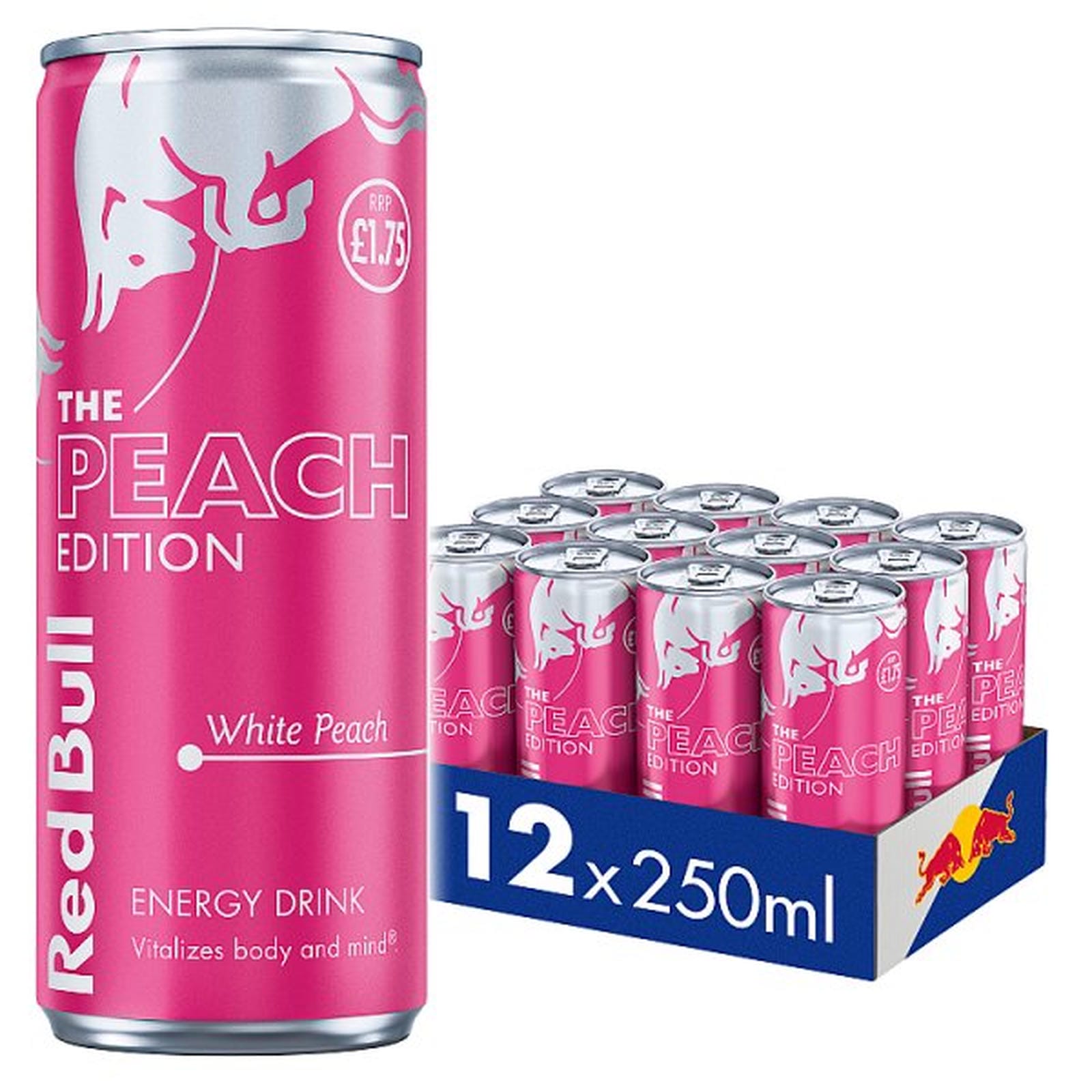 Red Bull Peach Edition White Peach Energy Drink 250ml PM £1.75