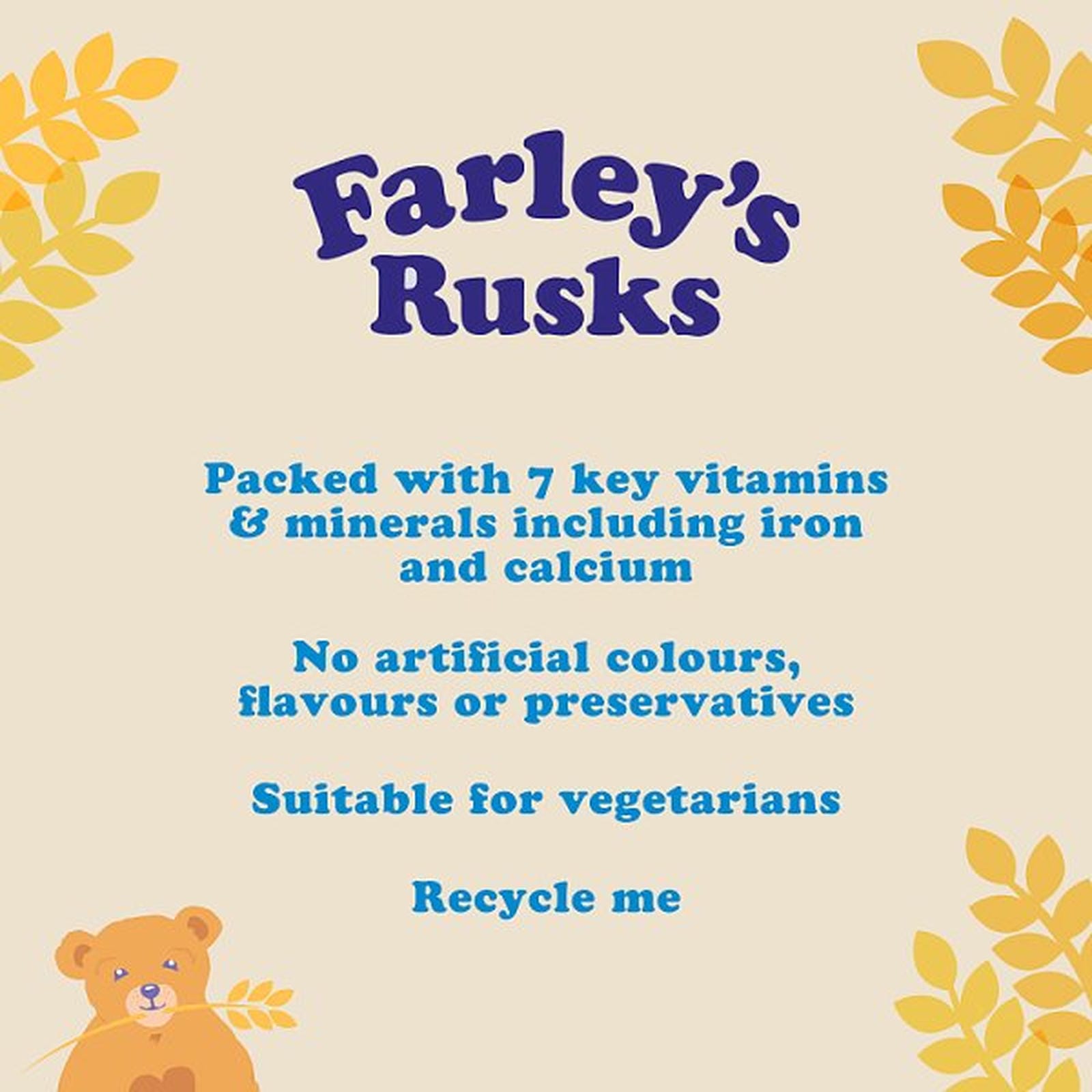 Farley's Rusks Original Baby Food Snacks 6+ Months 150g