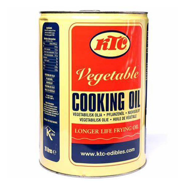 KTC Veg Oil Soya Tin Versatile Suitable For Cooking Frying And Dressings 20 Litre 1 Pack