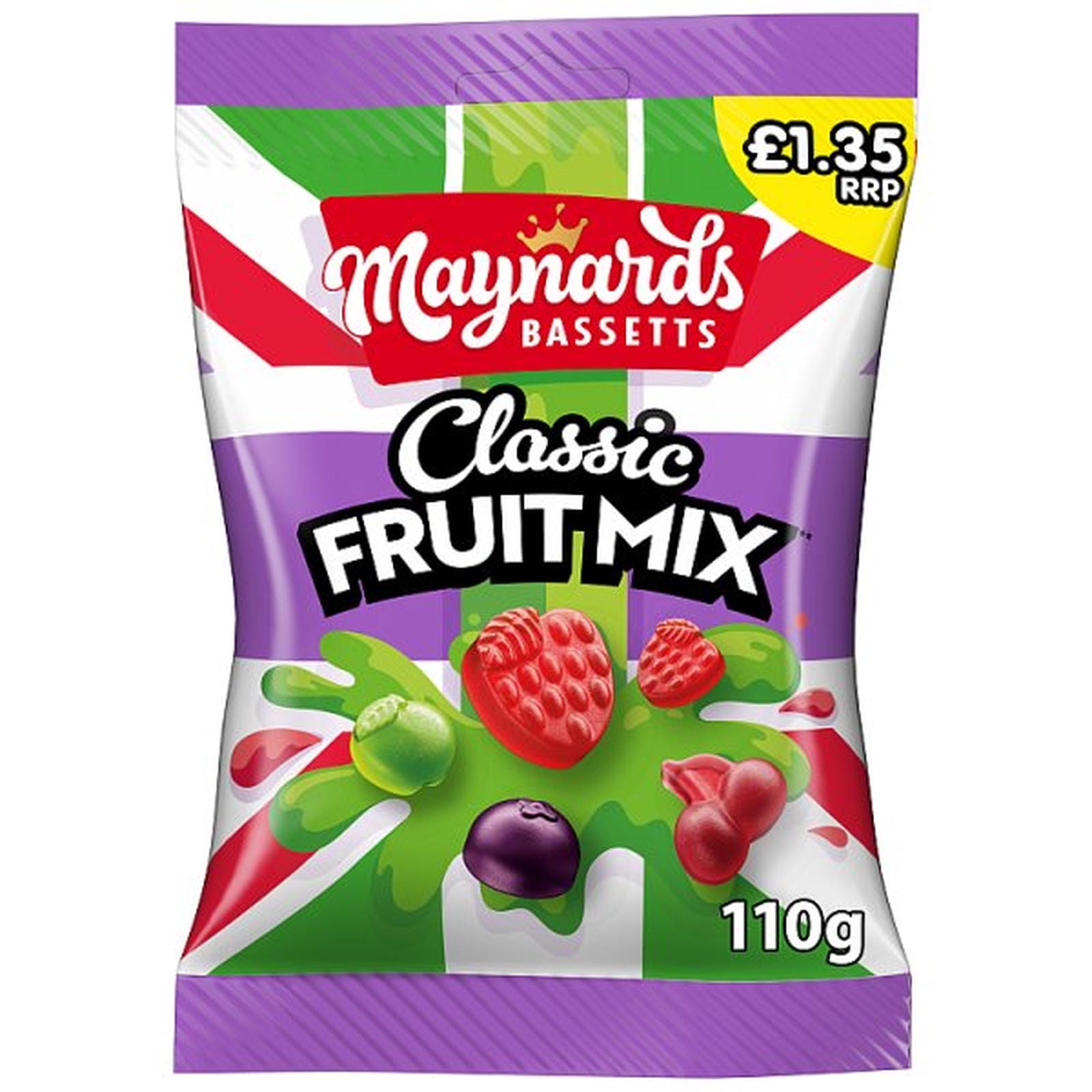 Maynards Bassetts Classic Fruit Mix Candy Sweets Sharing Bag £1.35 PMP 110 g